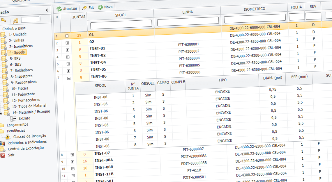 Software de Comissionamento de montagem industrial