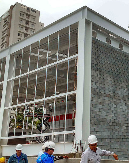 Foto da obra Graded School - Segunda fase de construção em São Paulo/SP