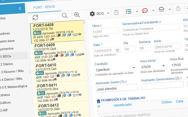 Software de Diário de Obra